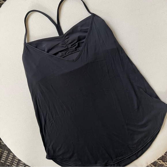 Lululemon Roll Out Tank with Bra Black Women's Size 8 - Picture 5 of 10